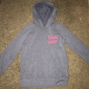 Gray chill vibes hoddie